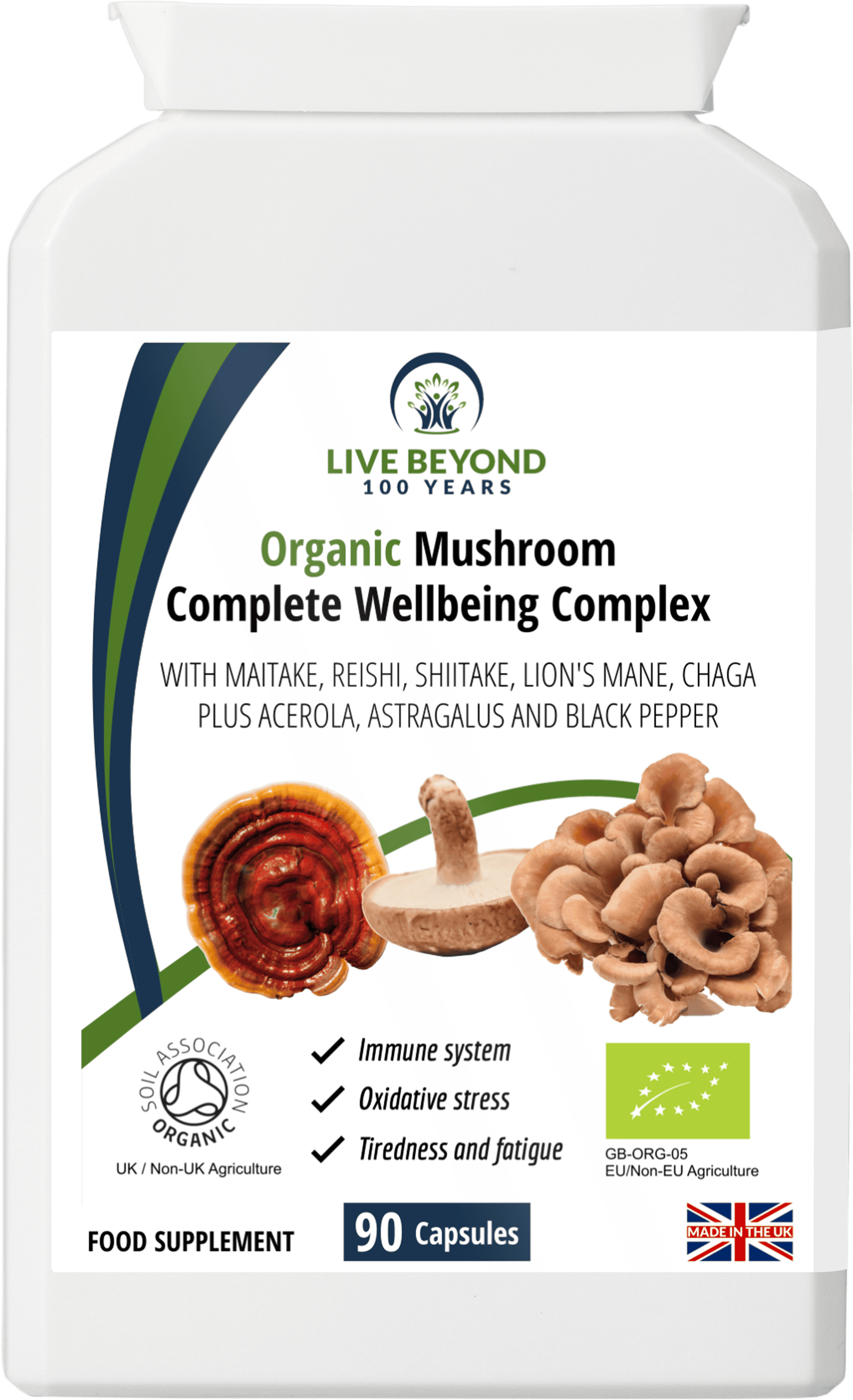 Organic Mushroom Complete Wellbeing Complex - Image 3